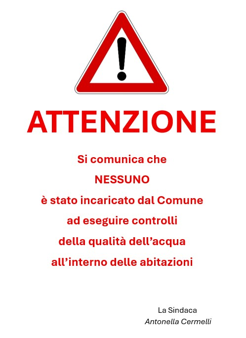 Attenzione - Falsi incaricati del Comune