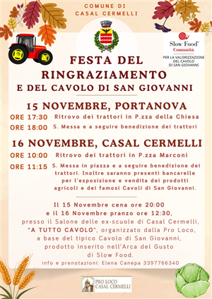 Festa del Ringraziamento e Sagra del Cavolo di San Giovanni