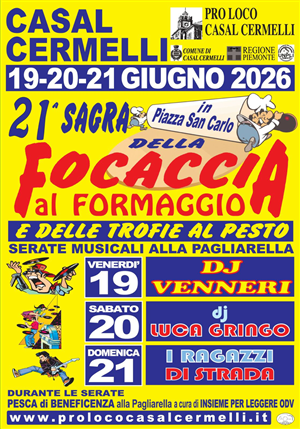 21^ Sagra della focaccia al formaggio e delle trofie al pesto
